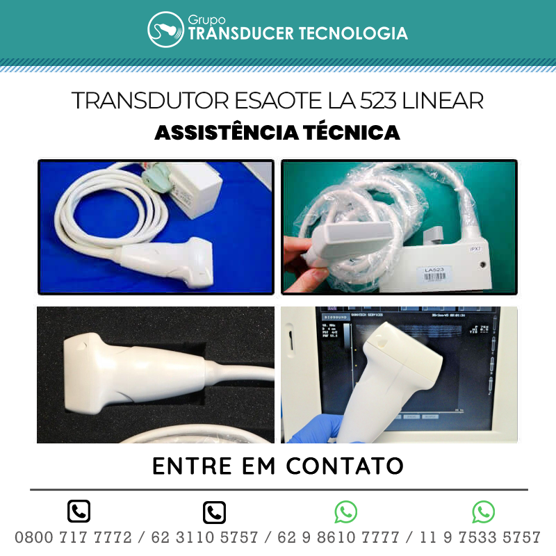 ASSISTÊNCIA TÉCNICA TRANSDUTOR ESAOTE LA523 LINEAR