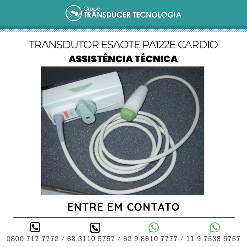 ASSISTÊNCIA TÉCNICA TRANSDUTOR ESAOTE PA122E CARDIO